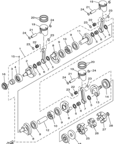 CRANKSHAFT. PISTON