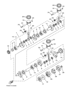 CRANKSHAFT. PISTON