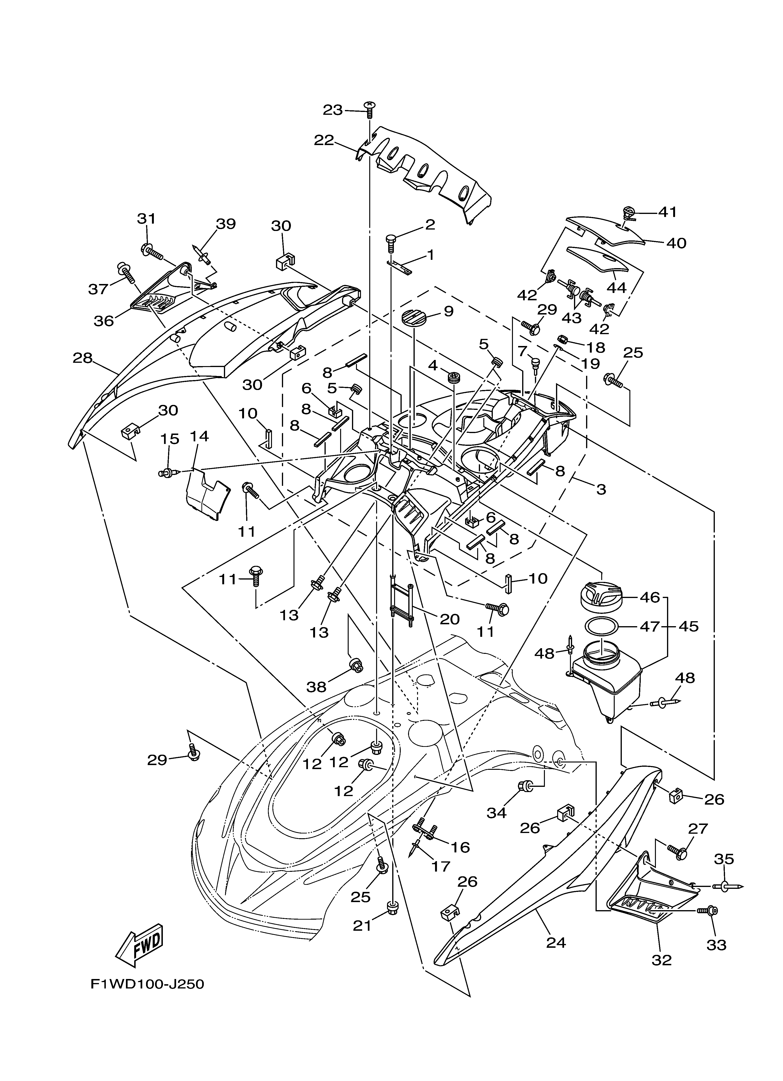 2011 FX SHO (FX1800K) F1WN - ENGINE HATCH 1