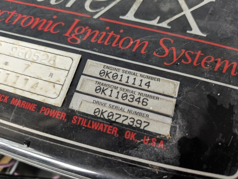 Used ENGINE Mercruiser 3.0LX Complete[Fresh water, Great condition] [X2505-04]