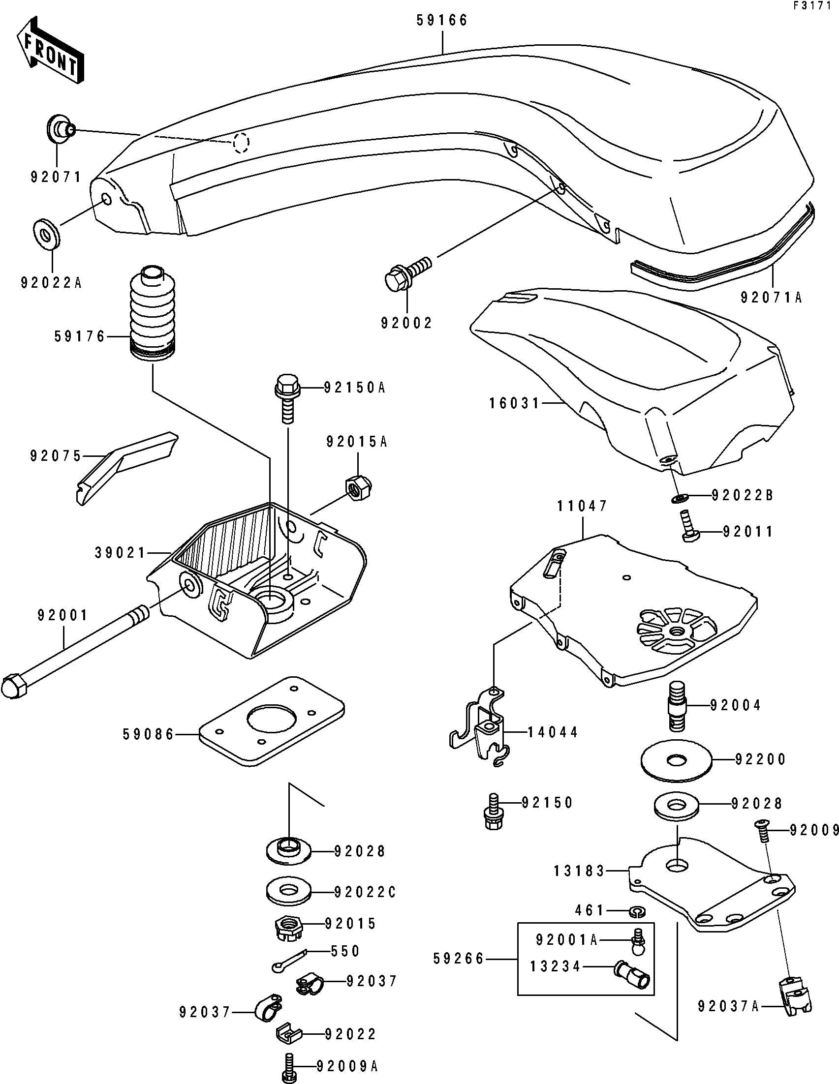 Used 11047-3755 BRACKET,SUPPORT [K0331-20]
