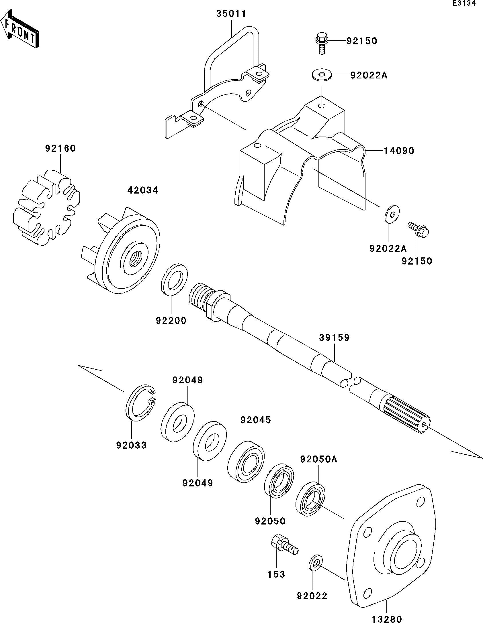 Used 92160-3883 DAMPER,COUPLING [K5050-07]