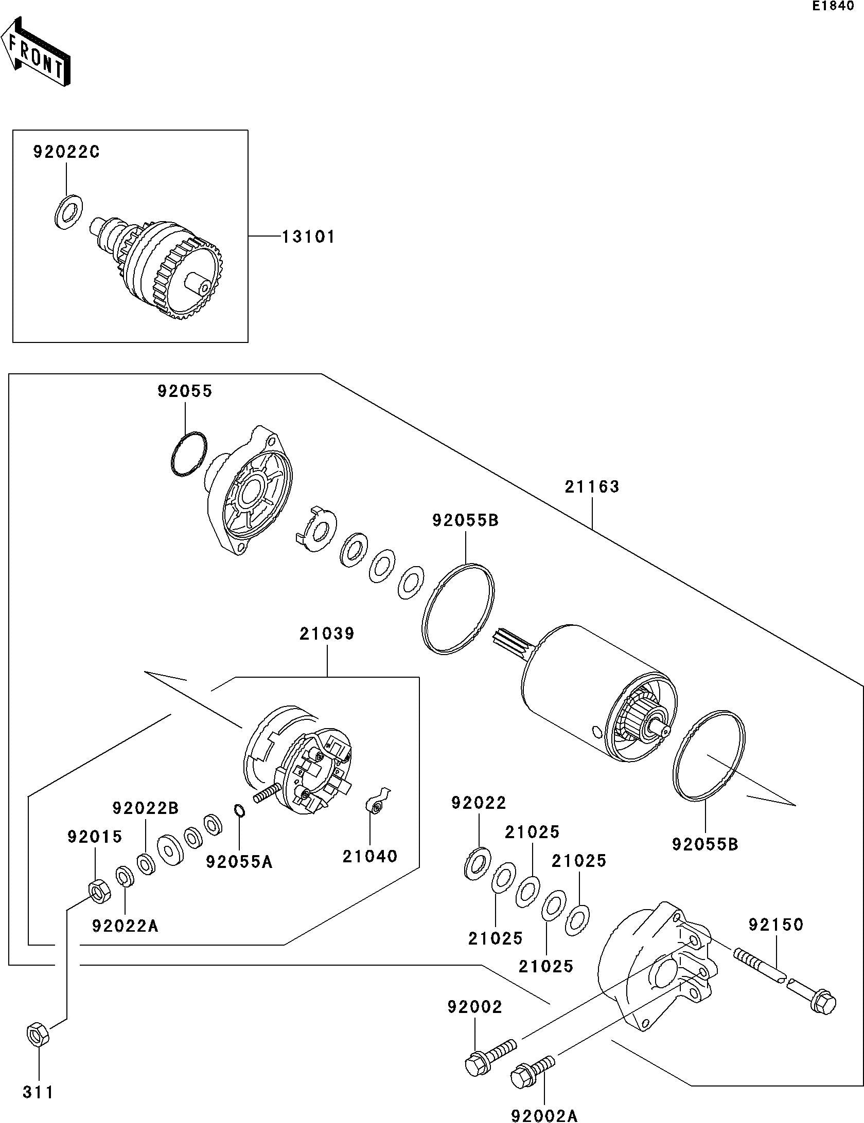 Used 13101-3708 GEAR-ASSY [K5050-41]
