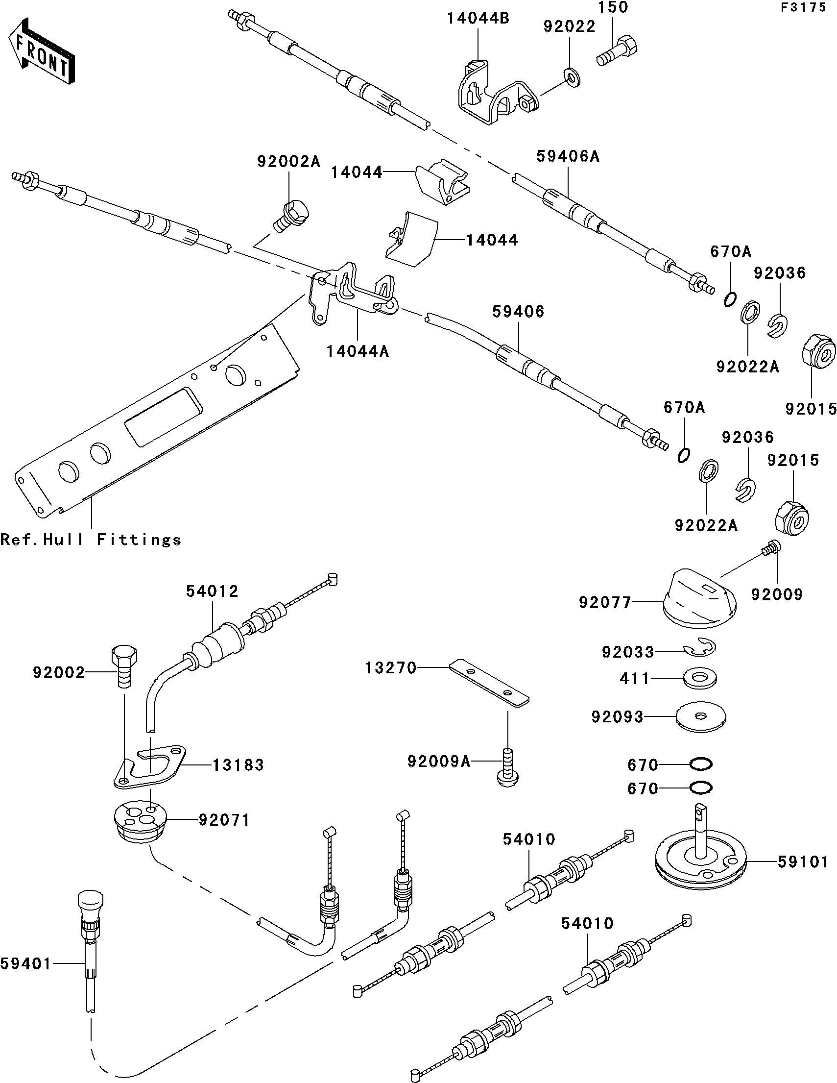Used 59401-3717 CABLE-CHOKE [K0219-05]