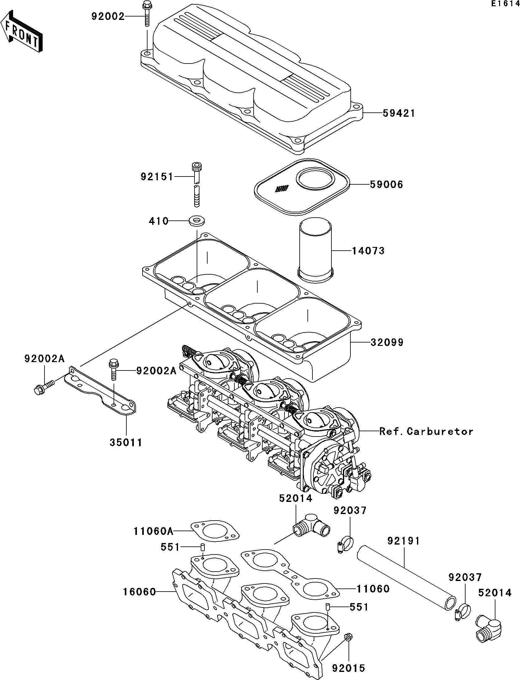 Used 59421-3724 COVER-INTAKE [K1808-15]