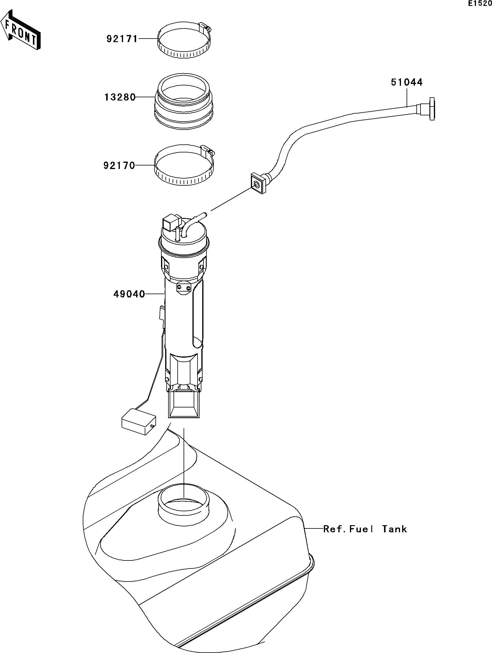 Used 49040-3719 PUMP-FUEL  [K8069-15]