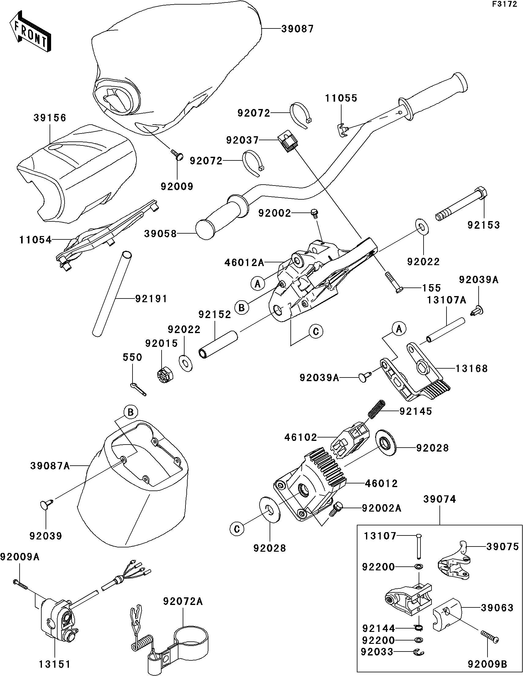 Used 39074-3726 LEVER-ASSY-THROTTLE  [K8069-20]