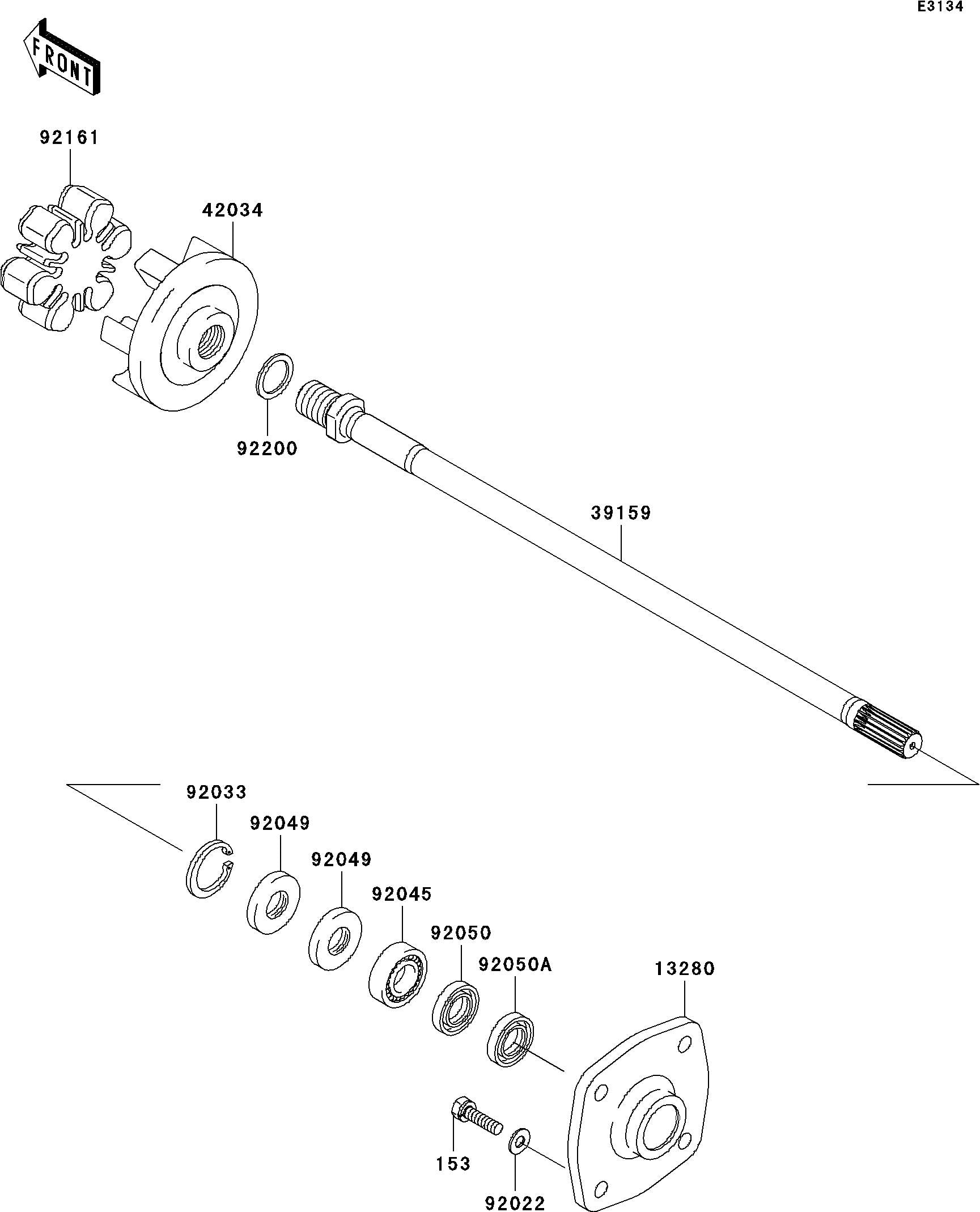 Used 92161-3783 DAMPER  [K6543-05]