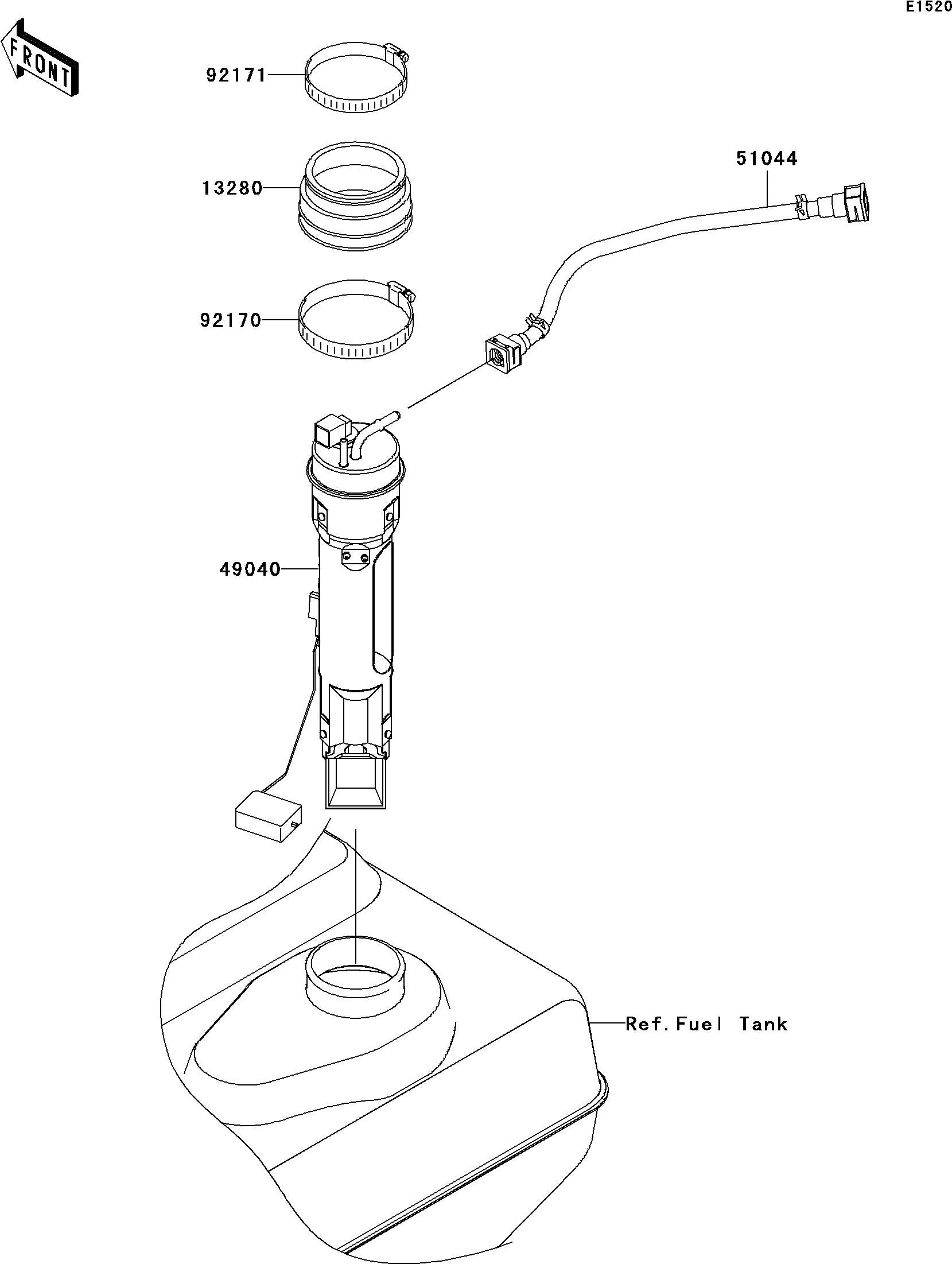 Used 49040-3719 PUMP-FUEL  [K6543-15]