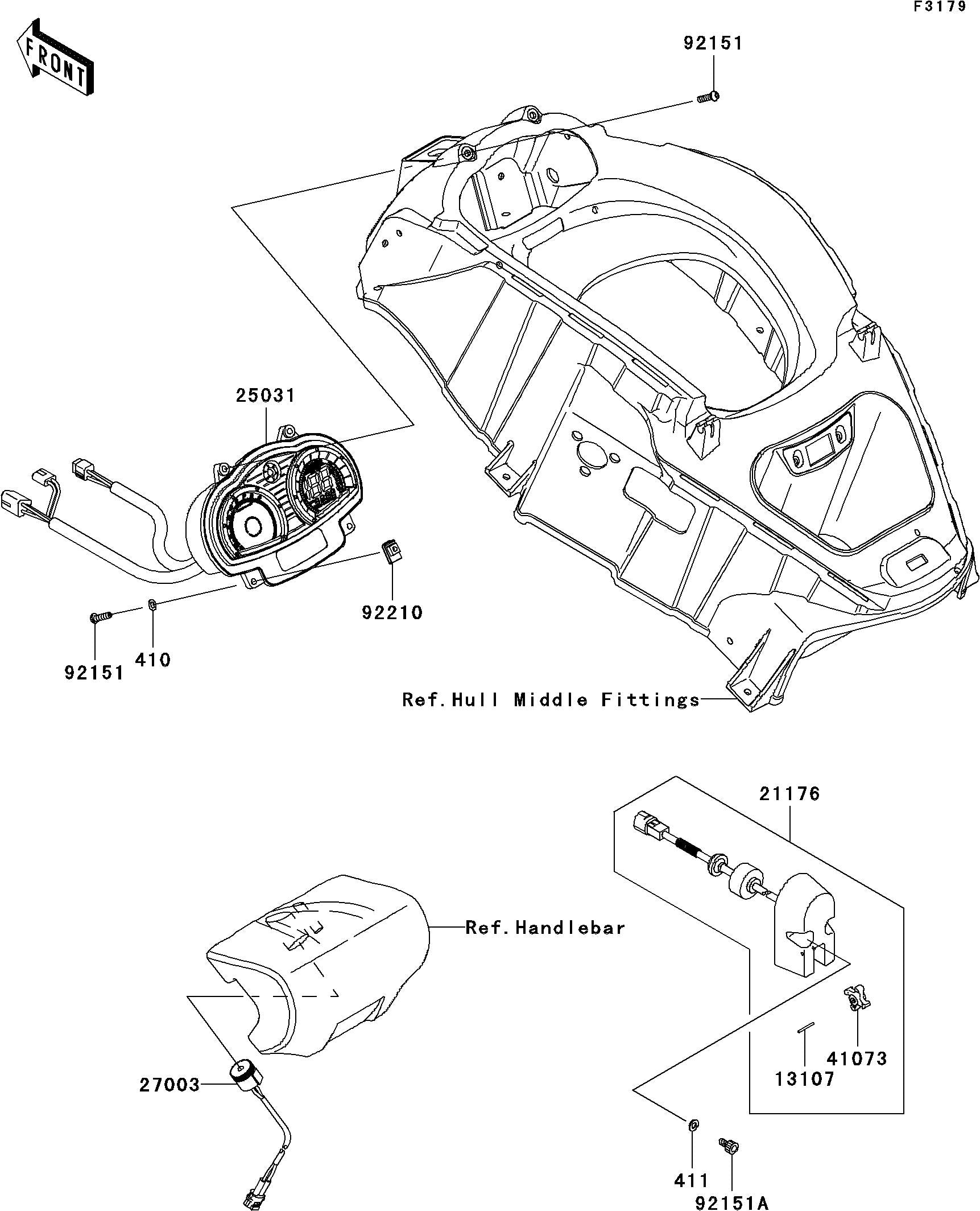 Used 21176-3760-6Z SENSOR,SPEEDOMETER  (WITH DEFECT) [K6543-35]