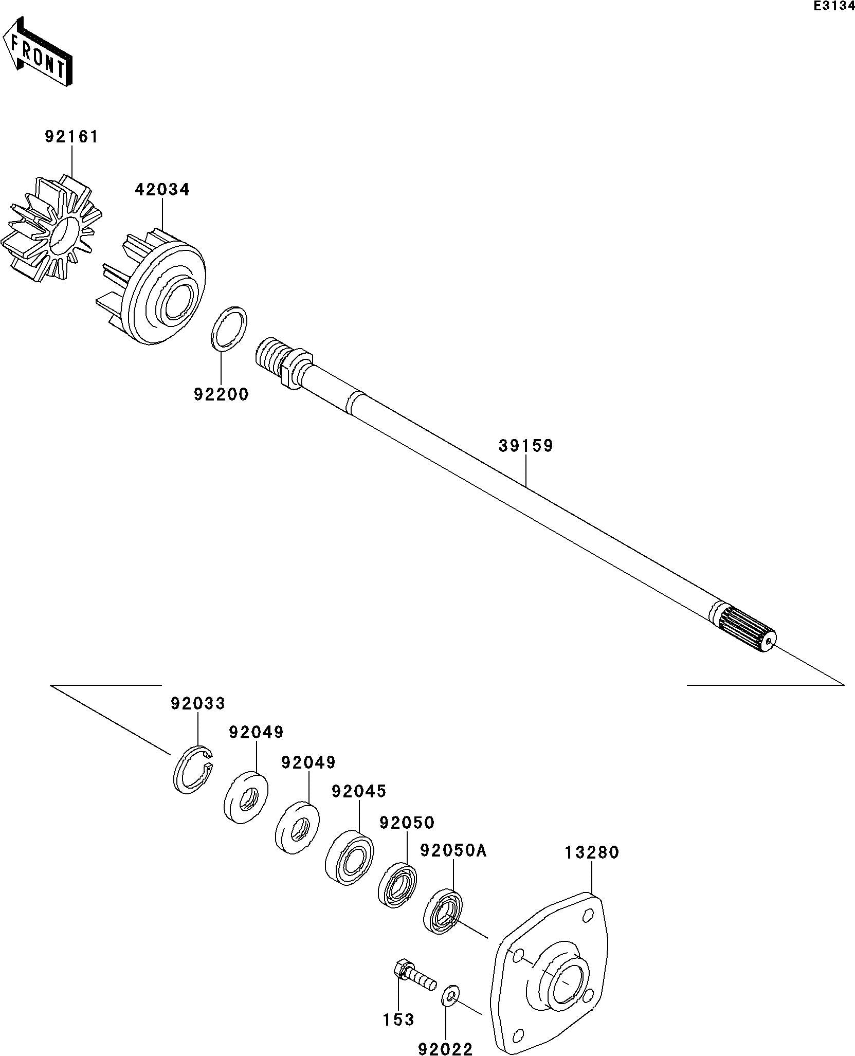 Used 92161-3797 DAMPER,COUPLING  [K3327-04]
