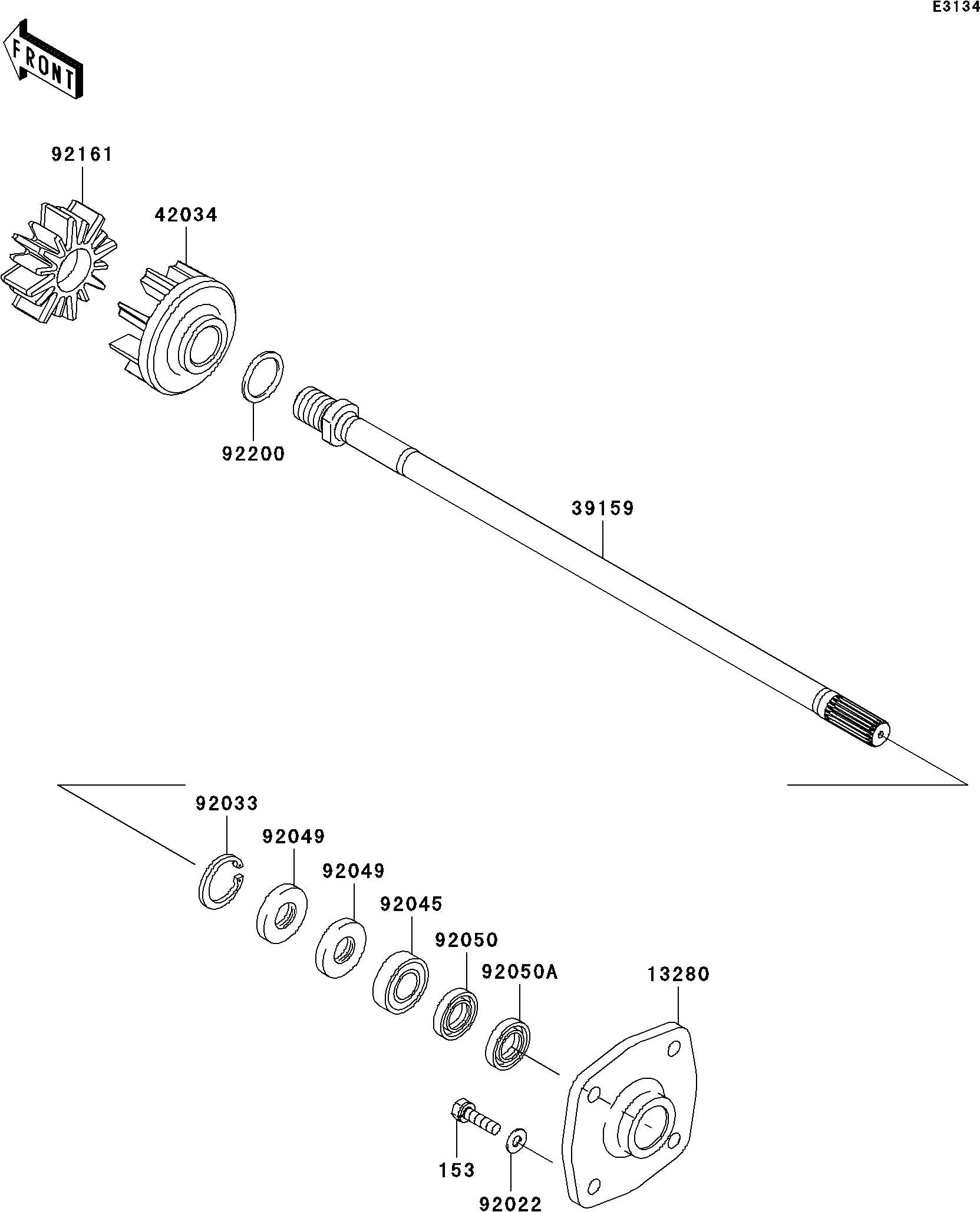 Used 92161-3797 DAMPER,COUPLING  [K3911-06]