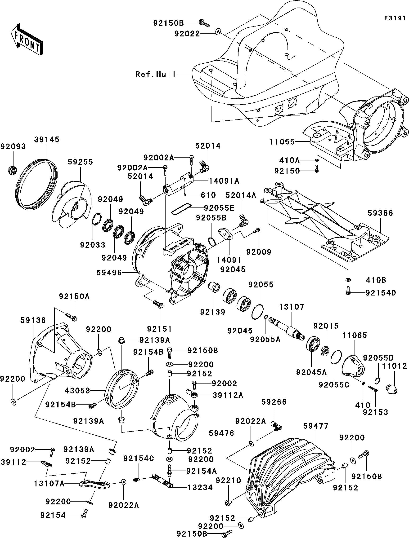 Used 59477-3713 BUCKET-REVERSE  [K3911-47]