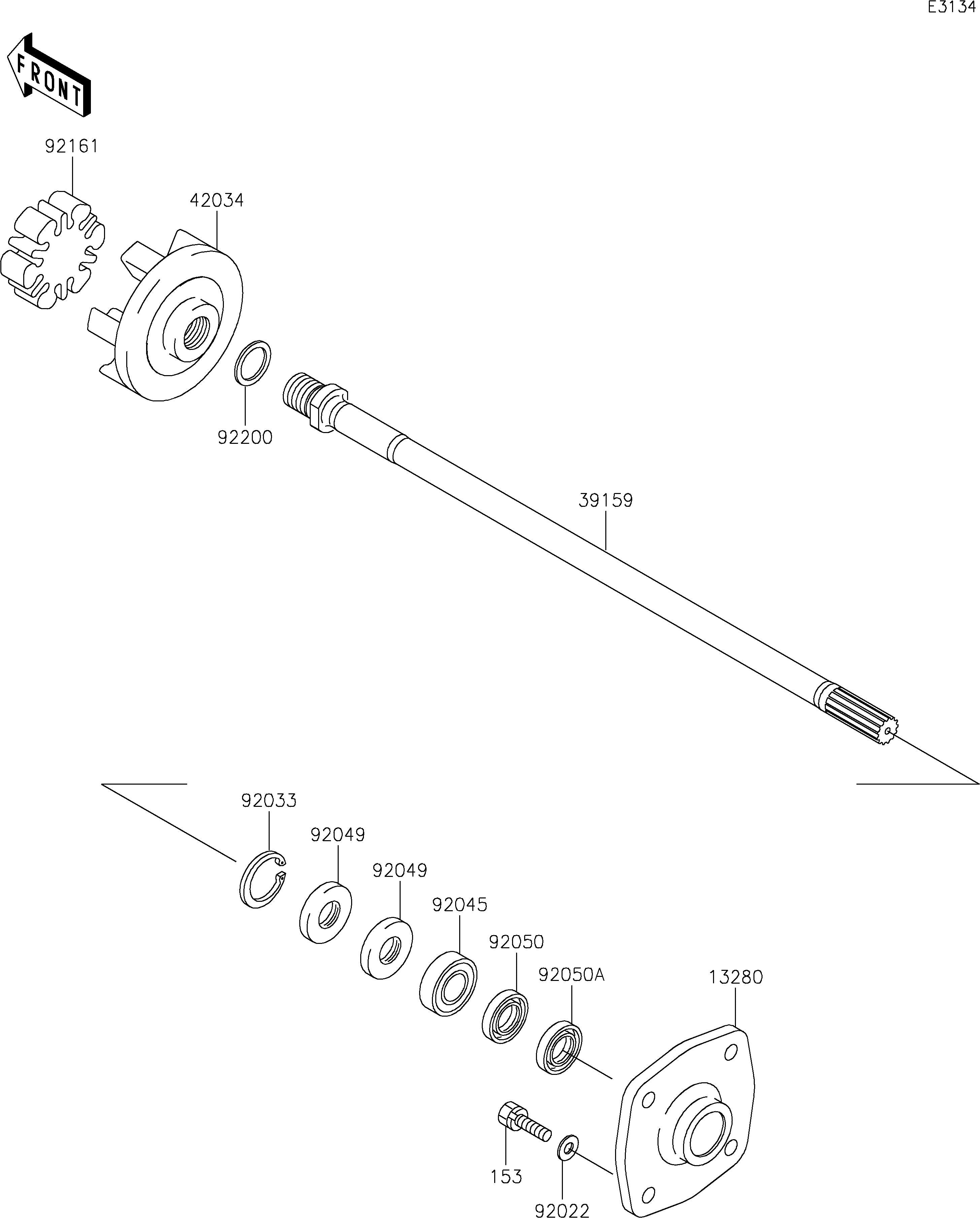 Used 92161-3711 DAMPER  [X2211-03]