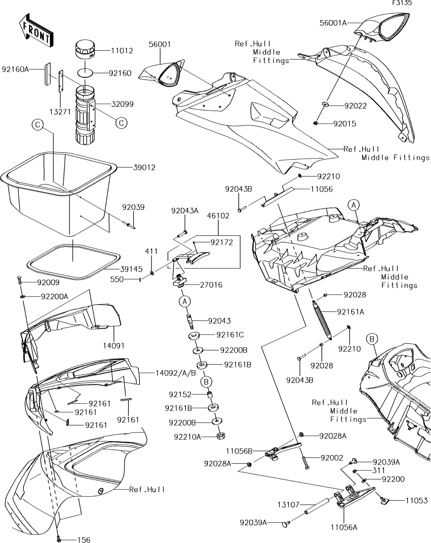 Used 11056-3703 BRACKET  [X2210-30]
