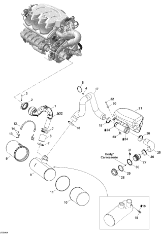 Used 274001095 MUFFLER_EXHAUST [S7142-22]