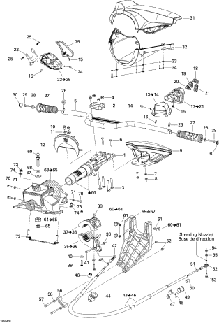 Used 277001284 HANDLE PAD, METALLIC PEWTER [X2206-47]