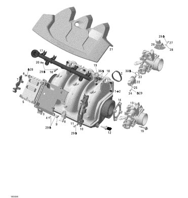 Used 420867921 AIR INTAKE MANIFOLD [S6108-01]