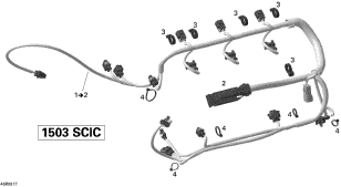 Used 420665205 ENGINE WIRING HARNESS ASS'Y [S6442-10]