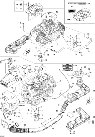 Used 270000727 ENGINE COVER ASS'Y [X2206-42]