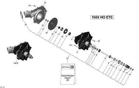 Used 420881992 SUPERCHARGER ASS'Y [X2212-52]