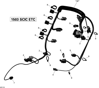 Used 420665206 ENGINE WIRING HARNESS ASS'Y [S0565-29]
