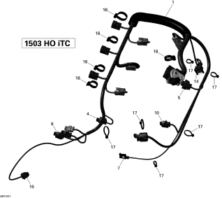 Used 420665206 ENGINE WIRING HARNESS ASS'Y (WITH DEFECT) [S4519-31]