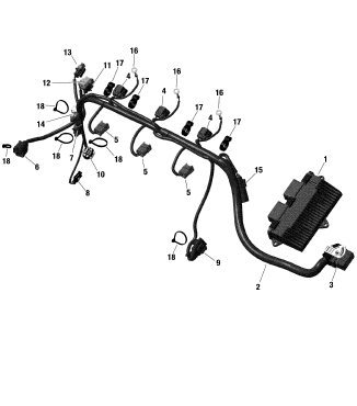 Used 420964084 ENGINE WIRING HARNESS ASS'Y [S7017-05]