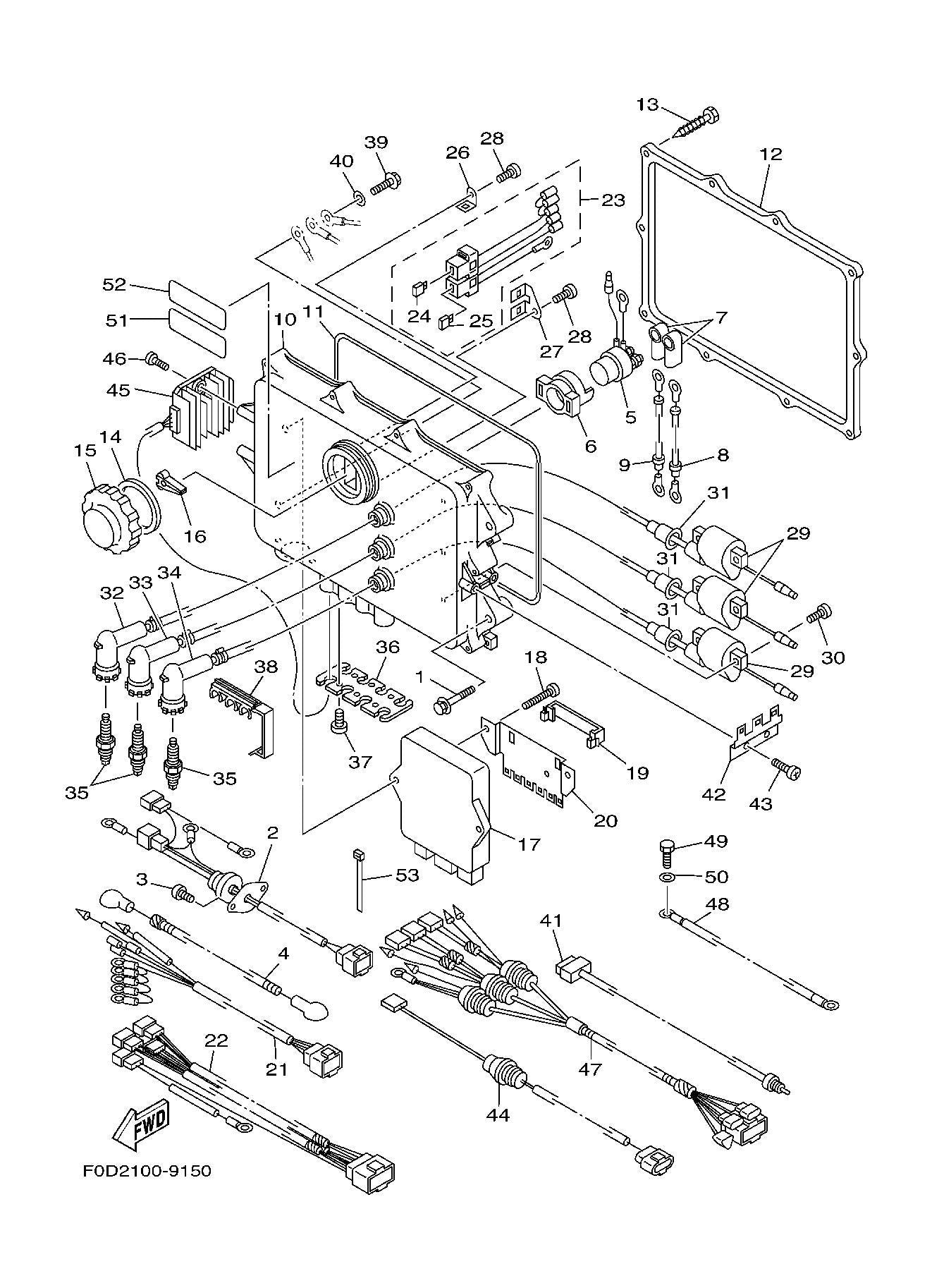 Used 66V-85540-00-00 C.D.I. UNIT ASSY [Y6773-06]