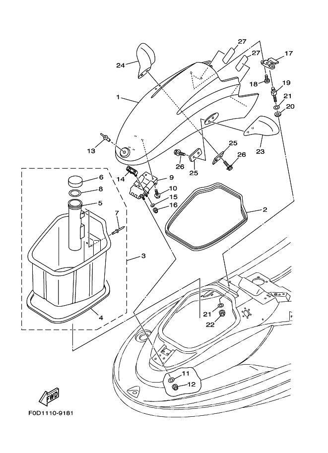 Used F0D-6515A-01-00 HINGE ASSEMBLY (WITH DEFECT) [Y6773-11]