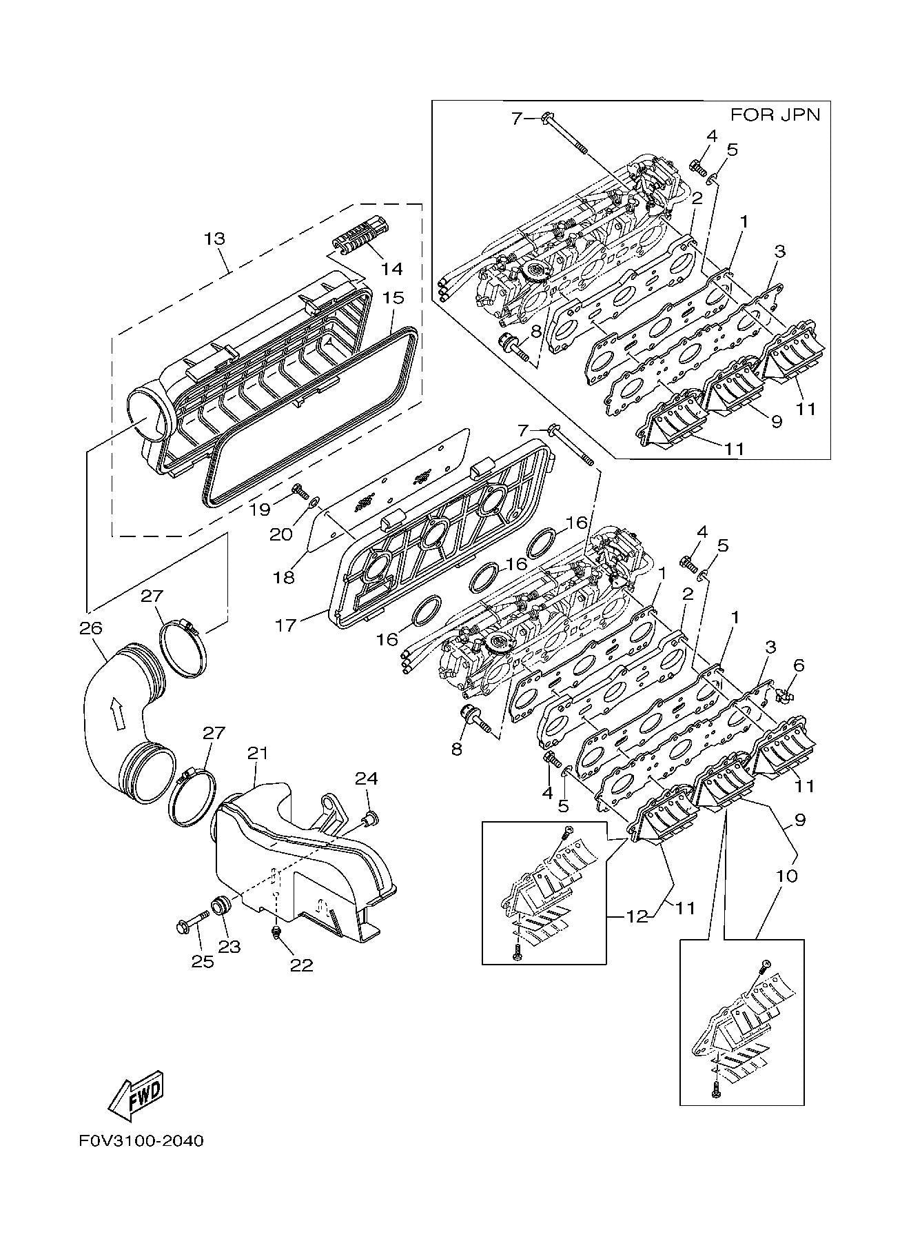 Used 66V-13620-00-00 REED VALVE ASSY [Y4688-23]