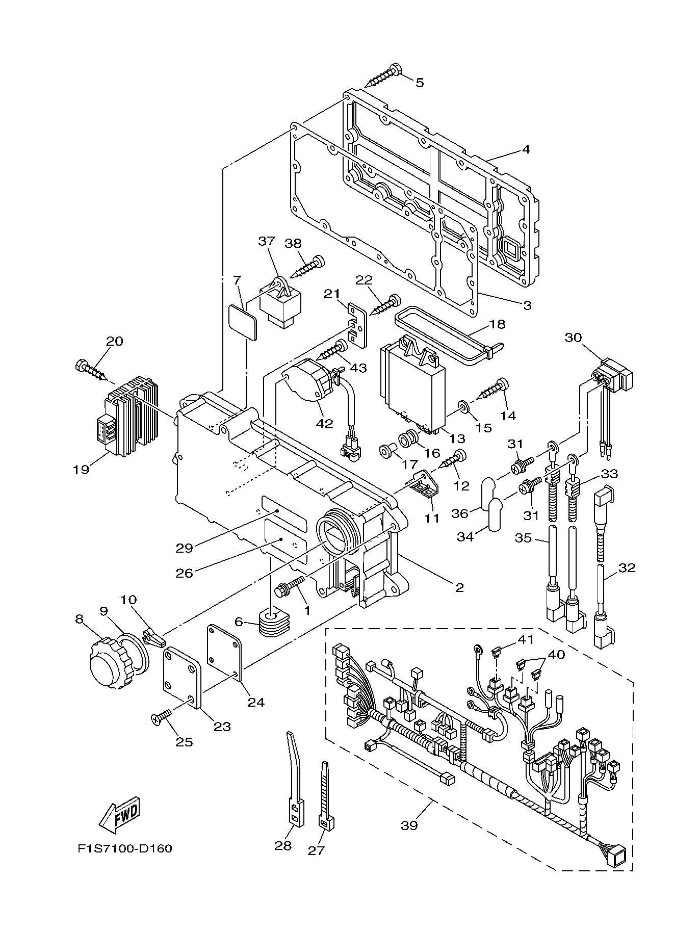 Used 6B6-8552A-00-00 HOUSING [Y8775-58]